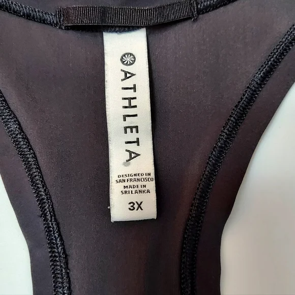 Athleta Woman' Black Tank Top Size 3X - Picture 5 of 5